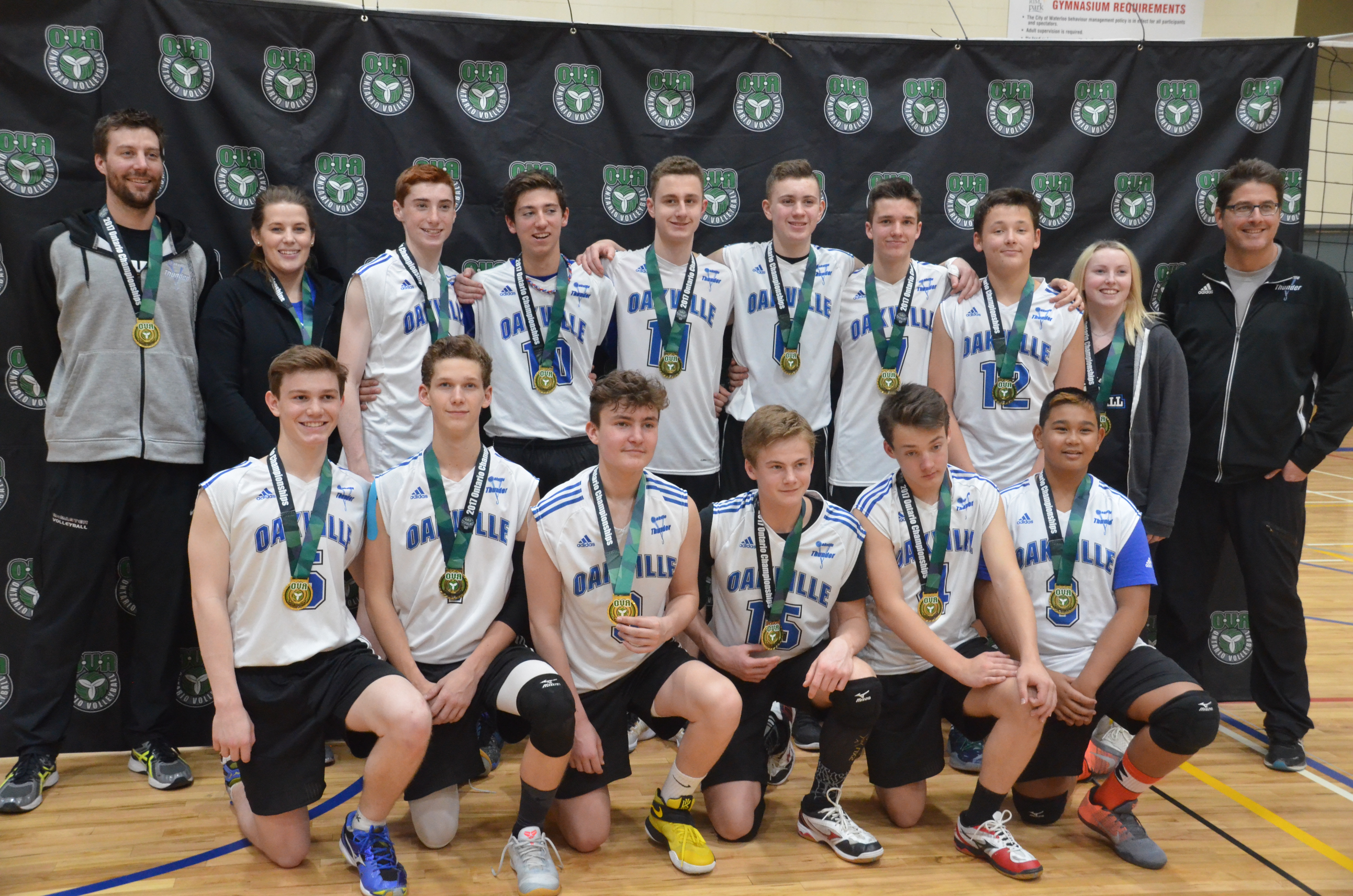 15U Boys Take Home OVA Provincial GOLD Oakville Thunder Volleyball Club
